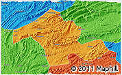 Political 3D Map of Dayong