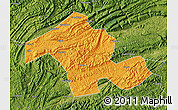 Political Map of Dayong, satellite outside