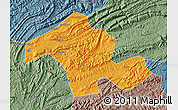 Political Map of Dayong, semi-desaturated