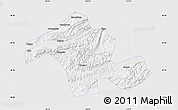 Silver Style Map of Dayong, single color outside