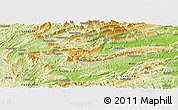 Physical Panoramic Map of Dayong
