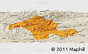 Political Panoramic Map of Dayong, shaded relief outside