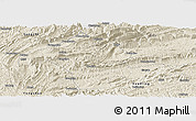 Shaded Relief Panoramic Map of Dayong