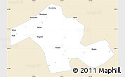 Classic Style Simple Map of Dayong, single color outside