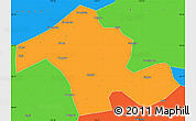 Political Simple Map of Dayong