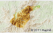 Physical 3D Map of Guidong, lighten
