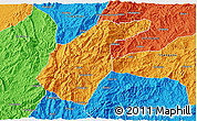 Political 3D Map of Guidong