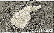 Shaded Relief 3D Map of Guidong, darken