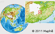 Physical Location Map of Guidong, highlighted parent region