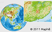 Physical Location Map of Guidong