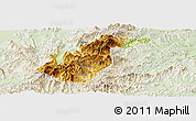 Physical Panoramic Map of Guidong, lighten