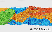 Political Panoramic Map of Guidong