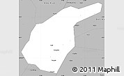 Gray Simple Map of Guidong