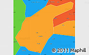 Political Simple Map of Guidong