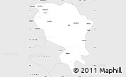 Silver Style Simple Map of Guiyang