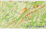 Physical 3D Map of Guzhang