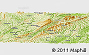 Physical Panoramic Map of Guzhang