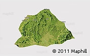 Satellite 3D Map of Hengyang, cropped outside