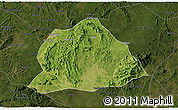 Satellite 3D Map of Hengyang, darken