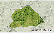 Satellite 3D Map of Hengyang, lighten