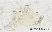 Shaded Relief 3D Map of Hengyang, lighten