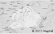 Silver Style 3D Map of Hengyang