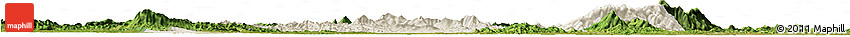 Shaded Relief Horizon Map of Hengyang, satellite outside Shaded Relief Horizon Map of Hengyang, satellite outside