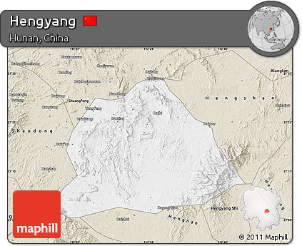 Classic Style Map of Hengyang