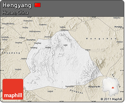 Classic Style Map of Hengyang