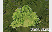 Satellite Map of Hengyang, darken