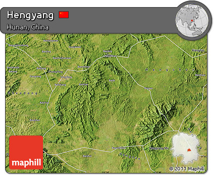 Satellite Map of Hengyang