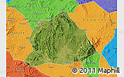Satellite Map of Hengyang, political outside