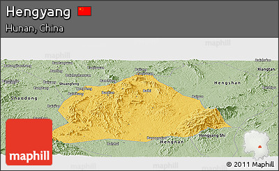 Savanna Style Panoramic Map of Hengyang