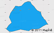 Political Simple Map of Hengyang, cropped outside