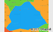 Political Simple Map of Hengyang