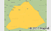 Savanna Style Simple Map of Hengyang