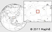 Blank Location Map of Hongjiang Shi