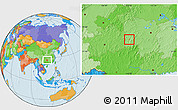 Political Location Map of Hongjiang Shi