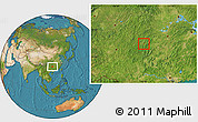 Satellite Location Map of Hongjiang Shi