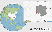 Savanna Style Location Map of Hongjiang Shi, highlighted country, highlighted parent region