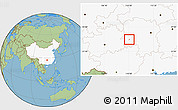 Savanna Style Location Map of Hongjiang Shi, highlighted country