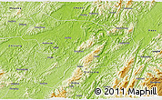 Physical 3D Map of Huaihua