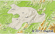 Shaded Relief 3D Map of Huaihua, physical outside