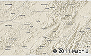 Shaded Relief 3D Map of Huaihua