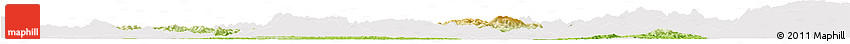Physical Horizon Map of Huaihua, cropped outside