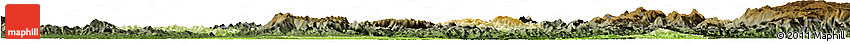 Physical Horizon Map of Huaihua, darken