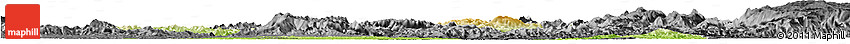 Physical Horizon Map of Huaihua, darken, desaturated