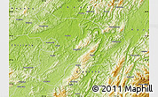 Physical Map of Huaihua