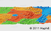 Political Panoramic Map of Huaihua