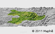 Satellite Panoramic Map of Huaihua, lighten, desaturated